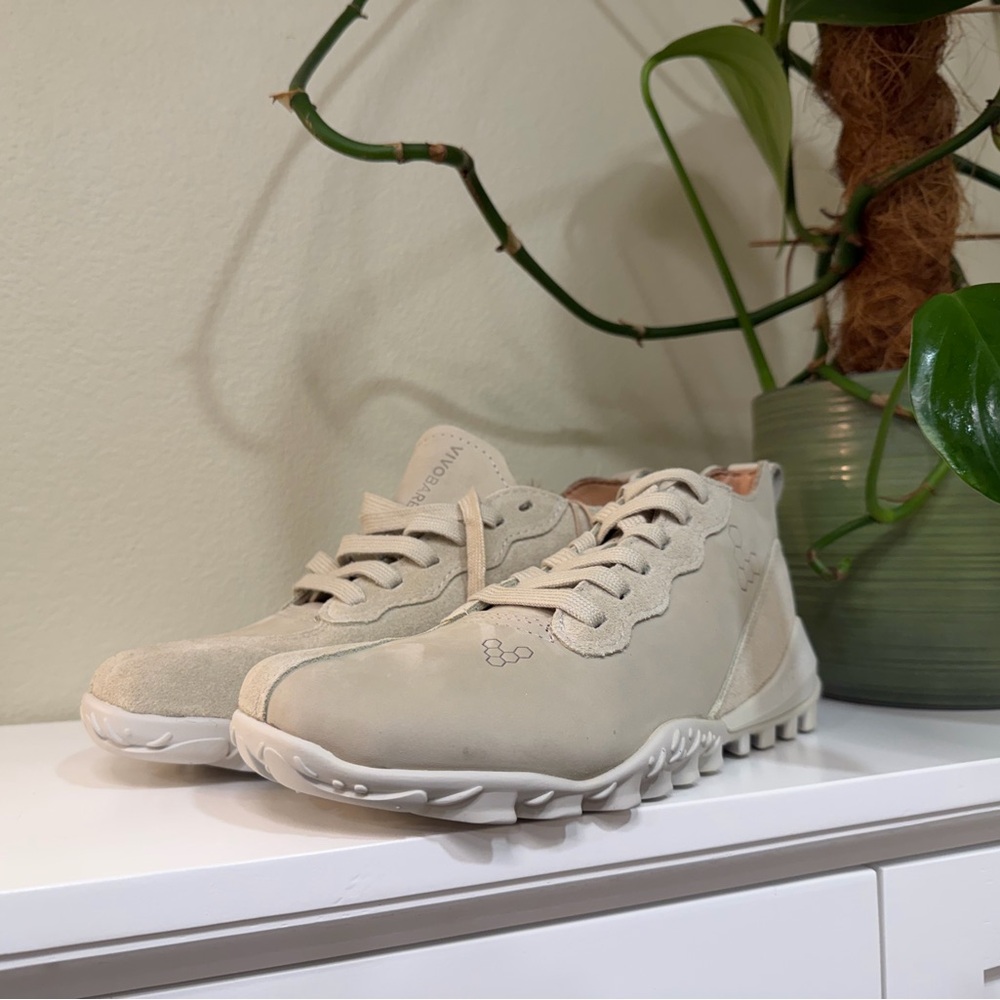 Vivo Barefoot Beige and Cream Shoes